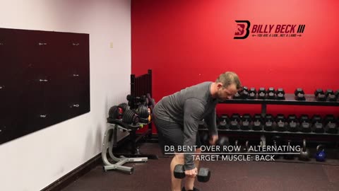 DB Bent Over Row - Alternating