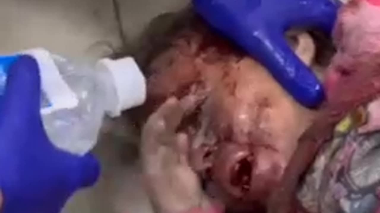 طفلة مصابة في غارات الإحتلال على رفح .