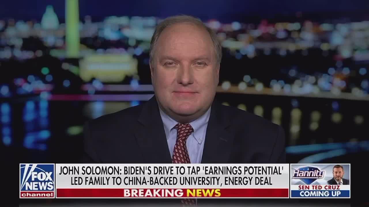 John Solomon: Joe Biden was pressuring Hunter and business partners to find wealth creation.