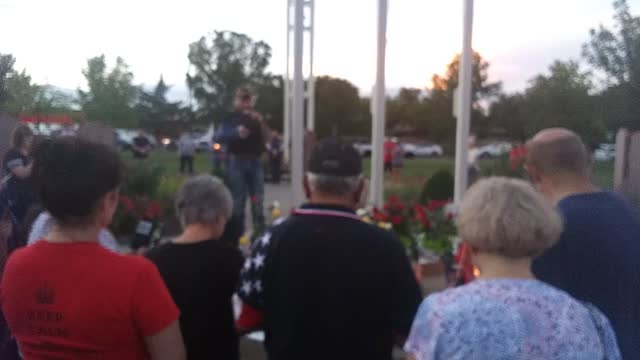 Reading of the names of the 13 fallen in Afghanistan