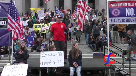 King County Fire Fighter Frank Dahlquist Talks About Firefighters And EMTs At #NoYouMove Protest