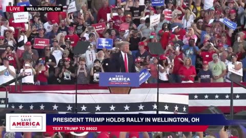 President Donald J Trump in Wellington, OH