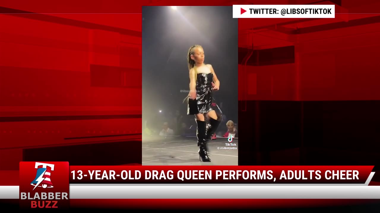 13-Year-Old Drag Queen Performs, Adults Cheer