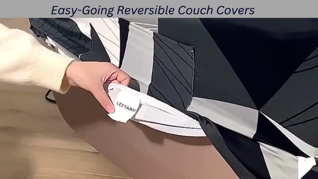 Easy-Going Reversible Couch Covers for 3 Cushion Couch Sofa Cover