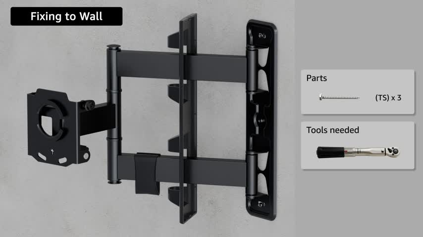 Full Motion Articulating TV Monitor Wall Mount for 22-55 Inch TVs and Flat Panels