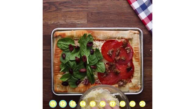 DOUBLE STUFFED SHEET PAN PIZZA