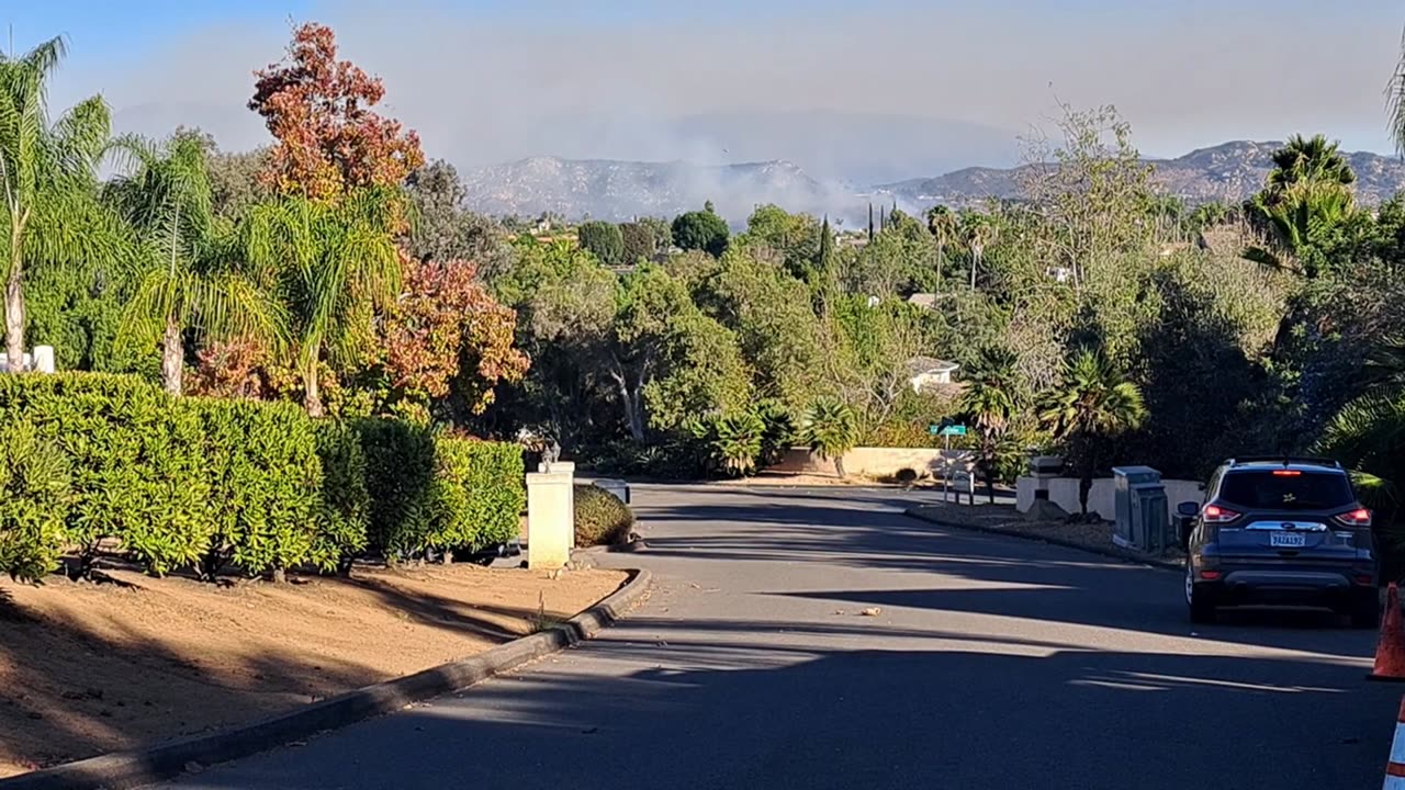 The Garden Fire, Fallbrook, California. Raw Footage I 2:48 pm 11-08-24