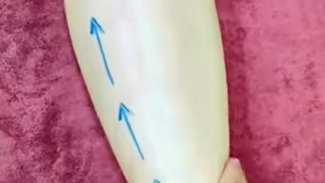 Massaging with drawn arrows as guidelines