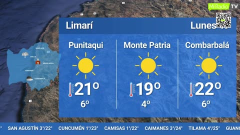 EL TIEMPO EN LA REGIÓN - LUNES 19 DE JUNIO