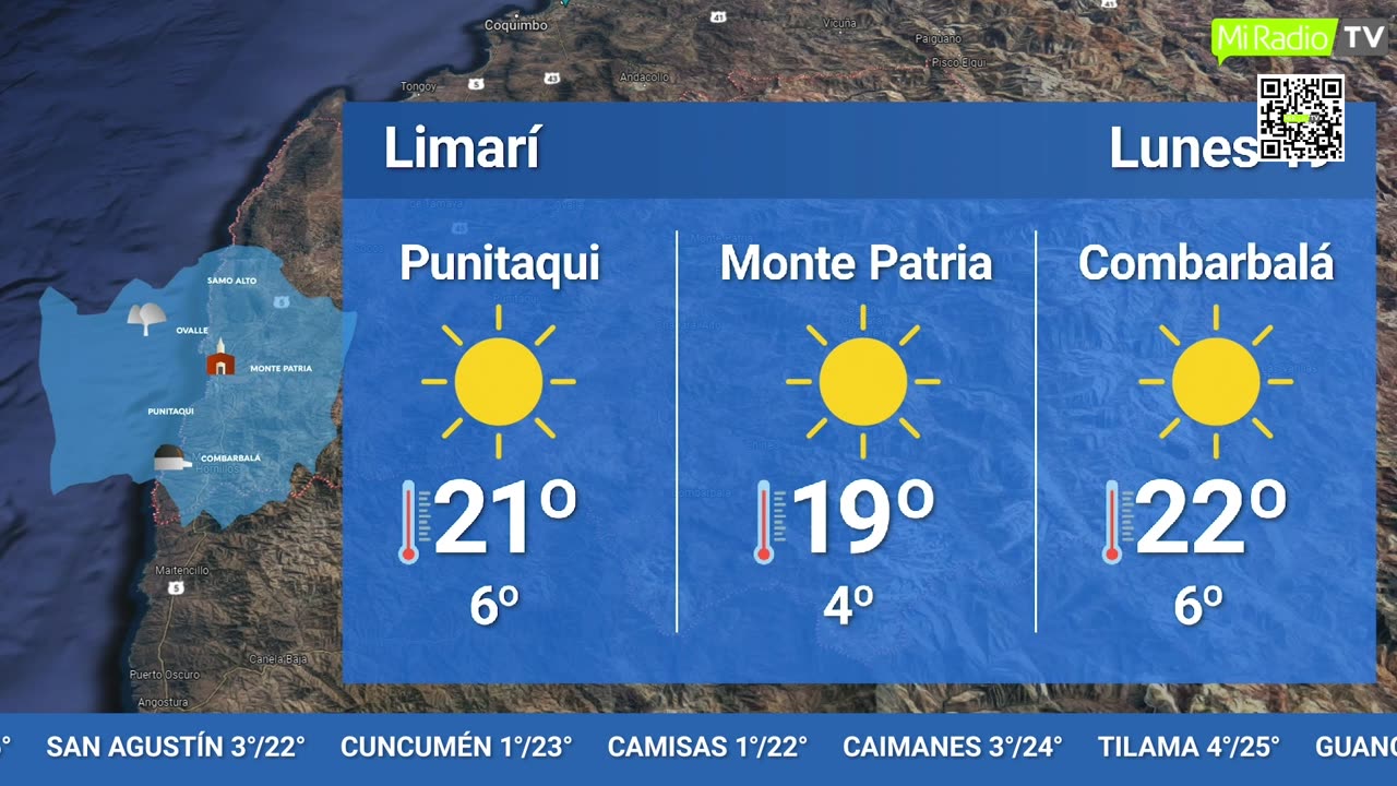 EL TIEMPO EN LA REGIÓN - LUNES 19 DE JUNIO