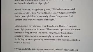 Snowden reveals HAARP’s Global Assassination Agenda 👆