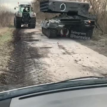 Ukrainians Tow Away Russia's Coveted TOS-1