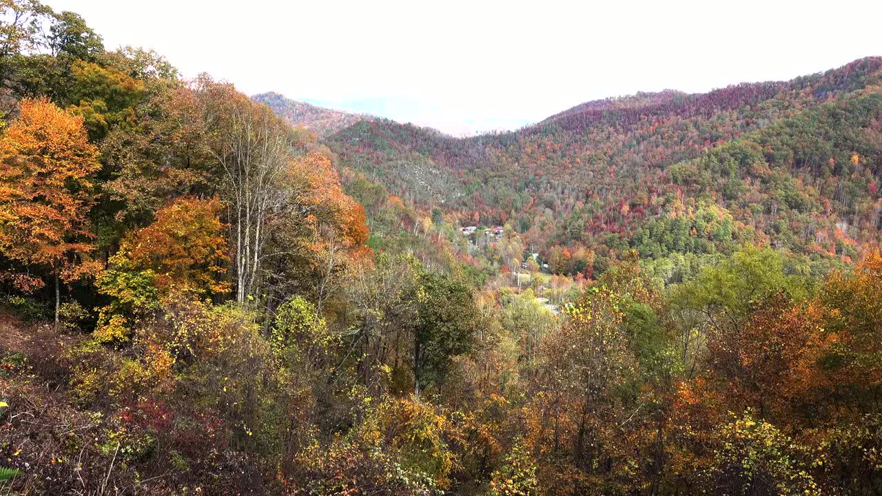 North Carolina Smoky Mountain hills in fall