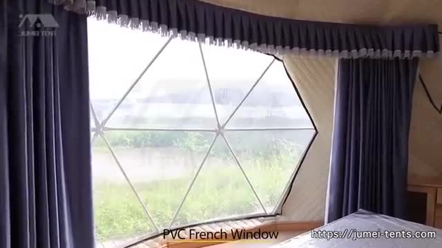 Luxury Glamping Dome with Bathroom_Cut