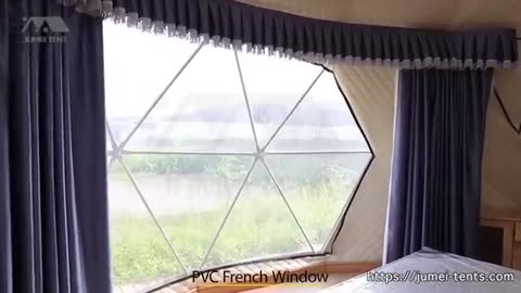 Luxury Glamping Dome with Bathroom_Cut