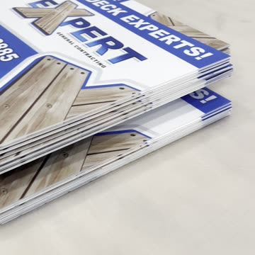 Designer Wraps Printing Lawn Signs In-house