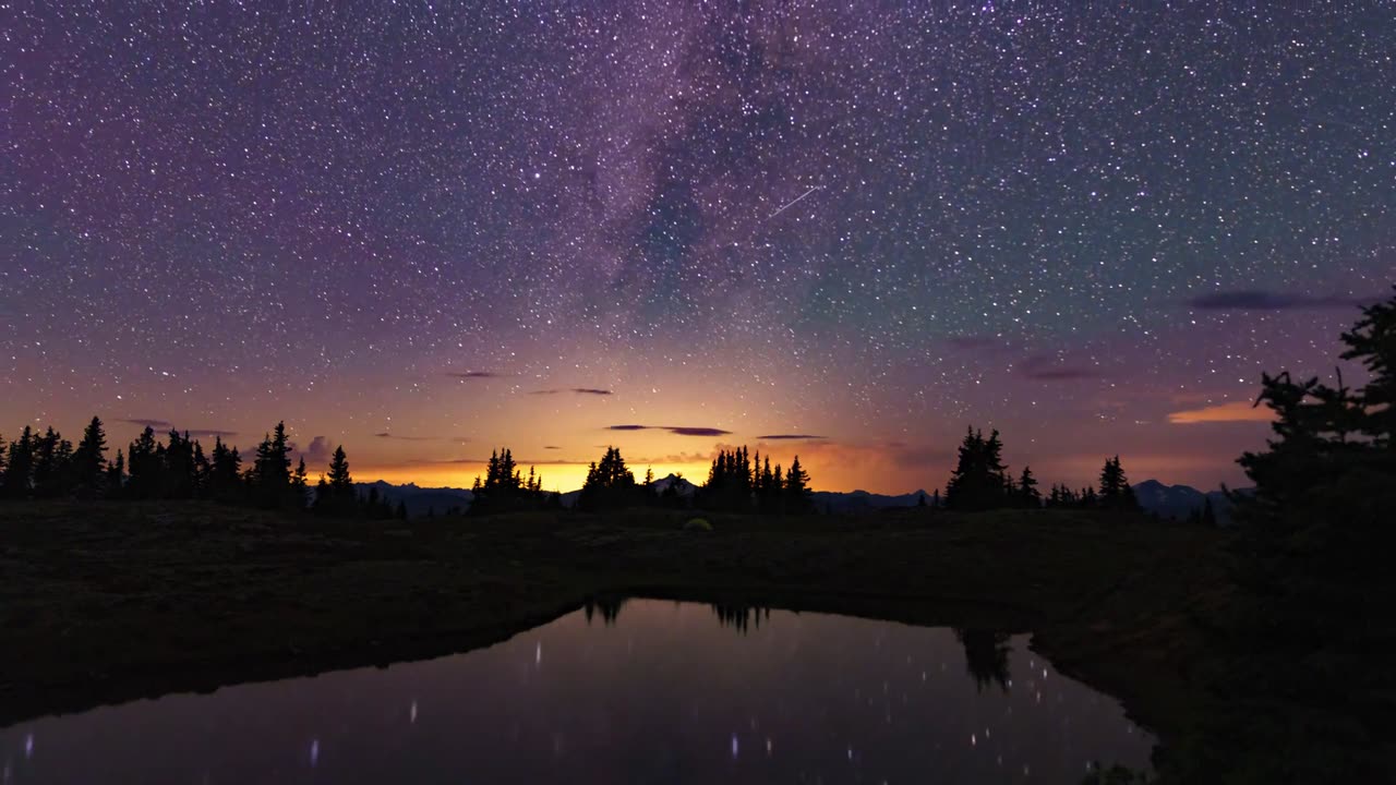 Time lapse of Starry Night - Copyright Free Reusable Stock Video