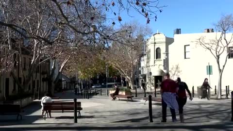 Unarmed Army on The Streets In Sydney Australia enforcing Tyranny