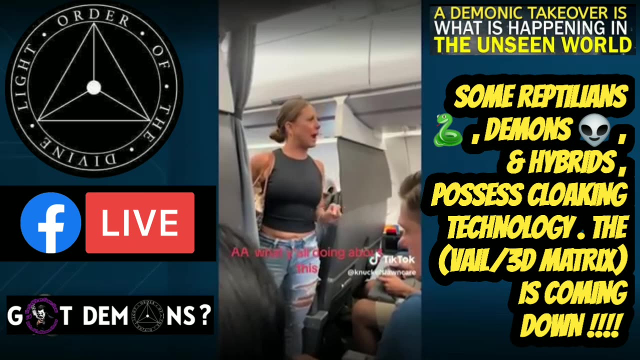 ★ WOMEN ON AIRPLANE , CLAIMS THAT A MAN ON BOARD IS NOT HUMAN!