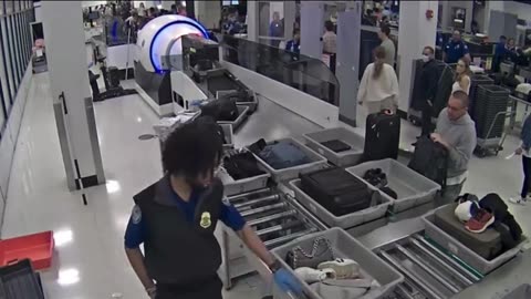 Yesterday at Miami airport, TSA agents stealing cash