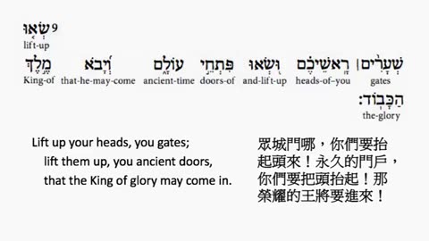 psalm 24 in hebrew _ salmo 24 en hebreo