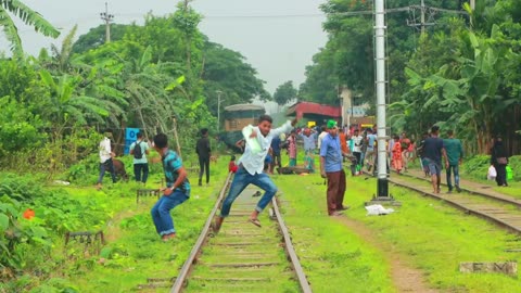 Train horn prank