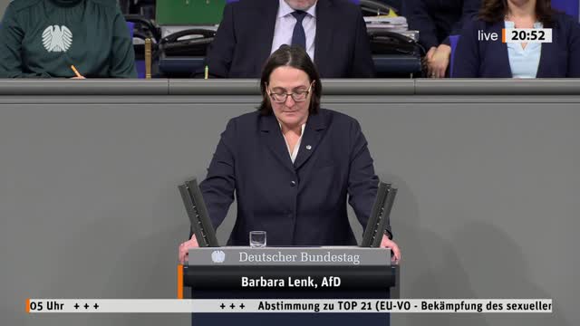 Barbara Lenk Rede vom 19.01.2023 - EU-VO - Bekämpfung des sexuellen Missbrauchs von Kindern