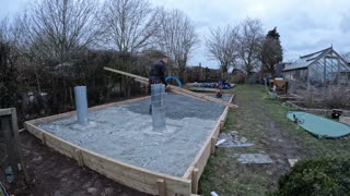 Building an observatory Part 2 - laying a concrete slab