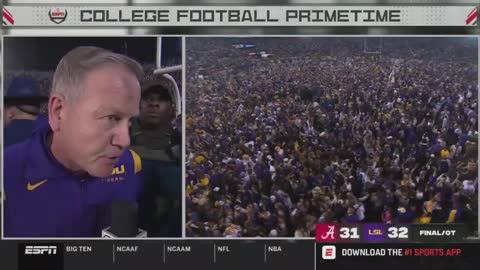 Brian Kelly ESPN Post-Game Interview (vs. Alabama, Nov. 5, 2022)