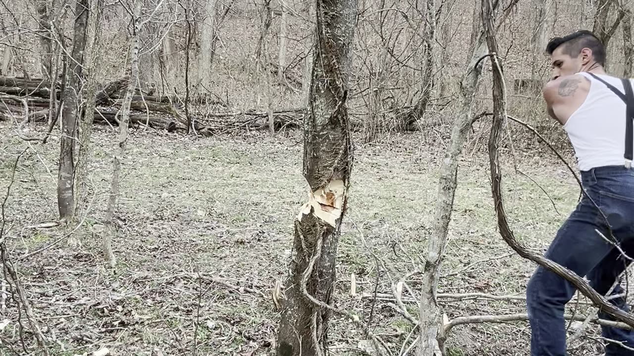 Cutting fence posts