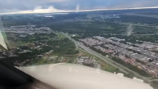 POV front seat of a plane