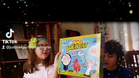 April 2017 Gabrielle unwrapping gifts at daddy's part 5