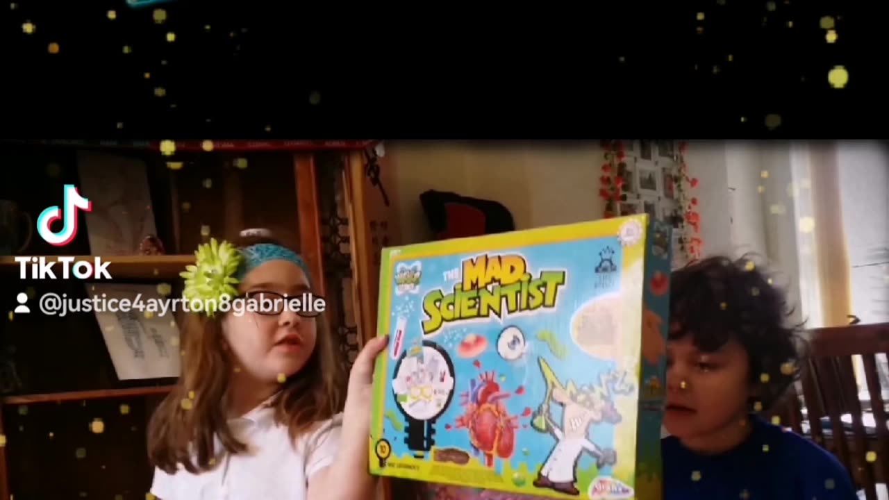 April 2017 Gabrielle unwrapping gifts at daddy's part 5