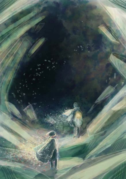 I draw a couple of people in a space of loneliness. Picture story - read the description!