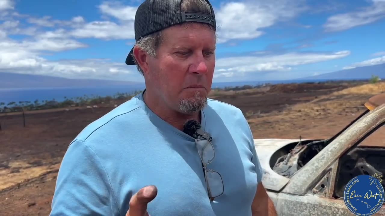 EVIDENCE - 2 Miles from Lahaina Fire a Melted Car Surrounded by Gravel! D.E.W. or What?