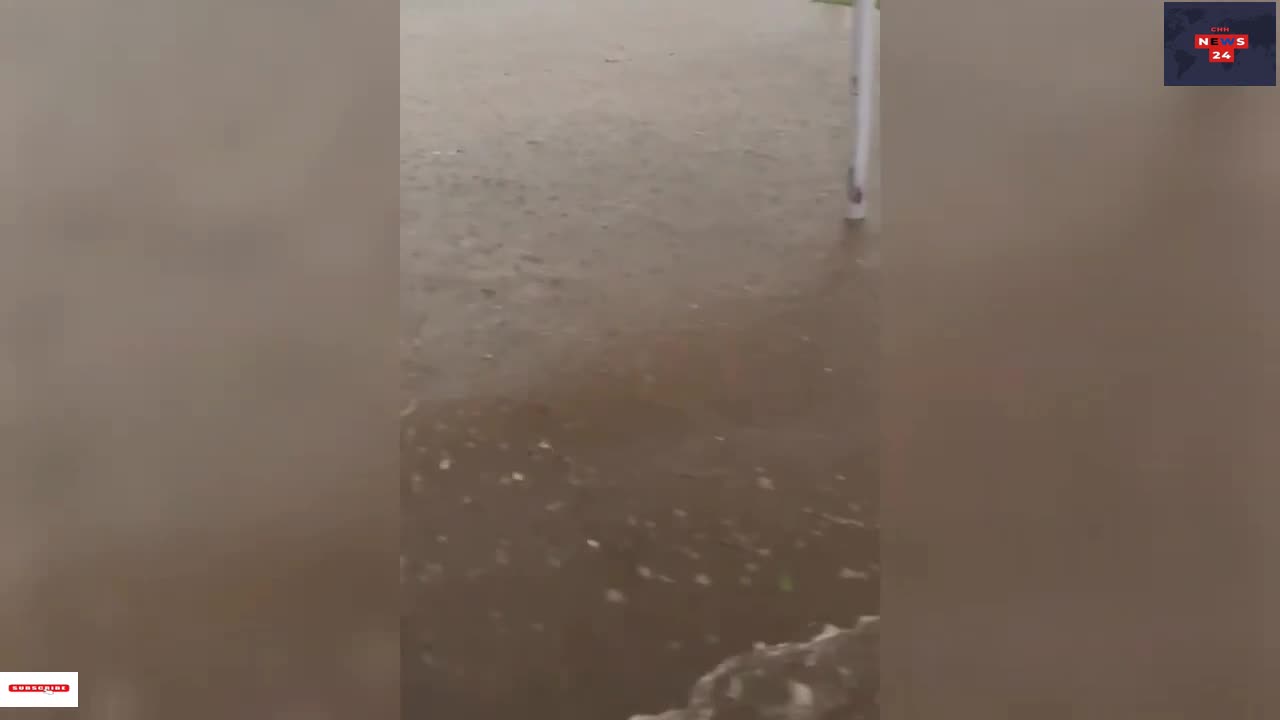 Showers and thunderstorms flood West Texas, partially submerging gas station