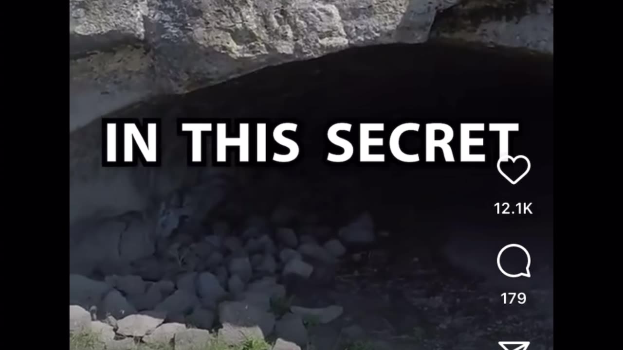 Fake or real? At first look fake, but in a second thought, strange cave with masonic symbol