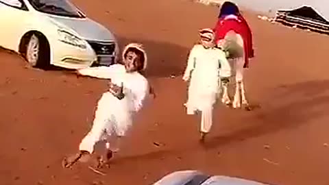 Chased by a Camel Funny video