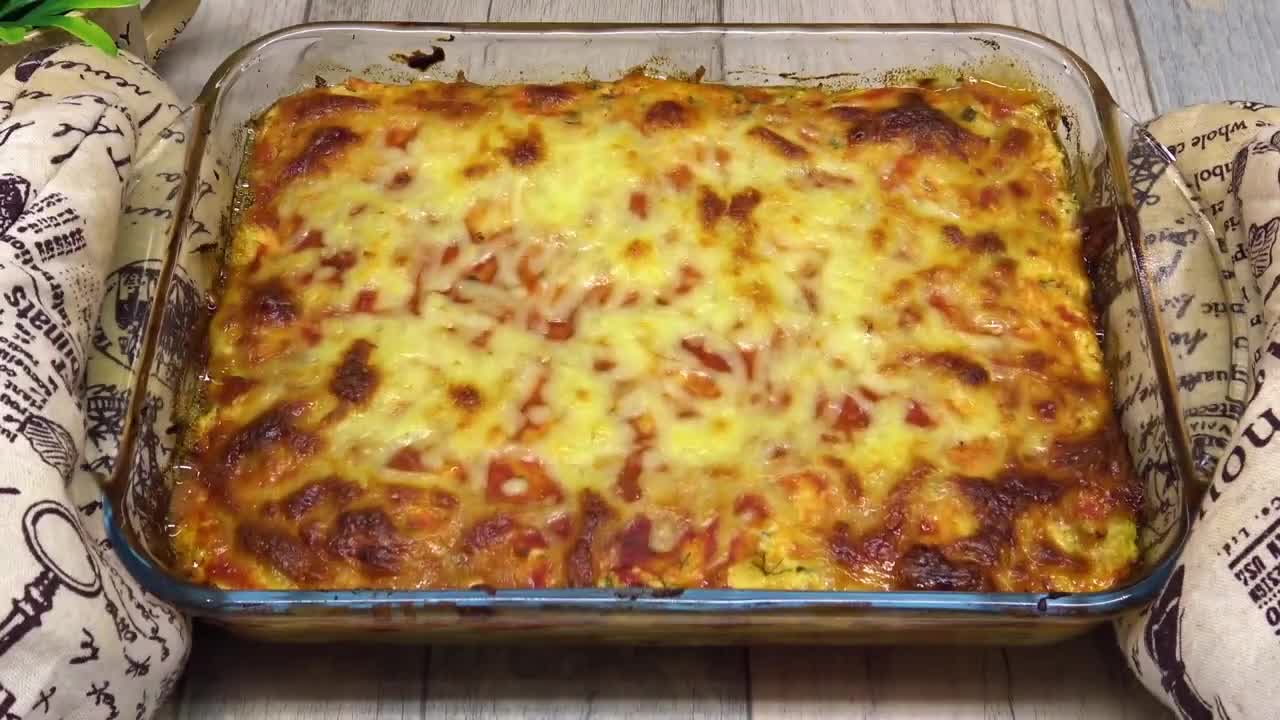 Sund og lækker mad på 10 minutter! Zucchini Lasagne! En frisk opskrift til hver dag! #82