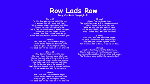 Row Lads Row