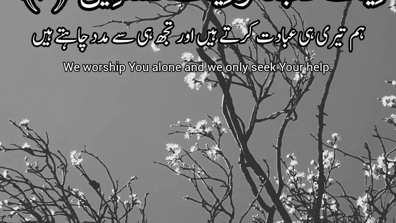 Quran Recitation | SURAH FATIHA WITH ENGLISH AND URDU SUBTITLES