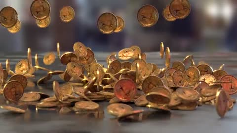 Gold coins Bitcoin