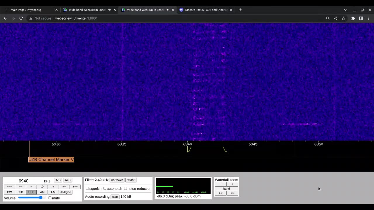 E11 Oblique 23/03/2023 0930 UTC 6940kHz