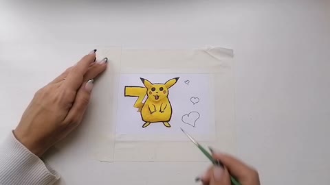 Как нарисовать пикачу😊