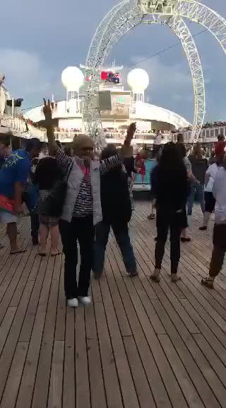 Grandma goes wild on a cruise