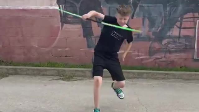 Kid Shows off Amazing Bo Staff Wielding Skills