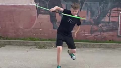 Kid Shows off Amazing Bo Staff Wielding Skills