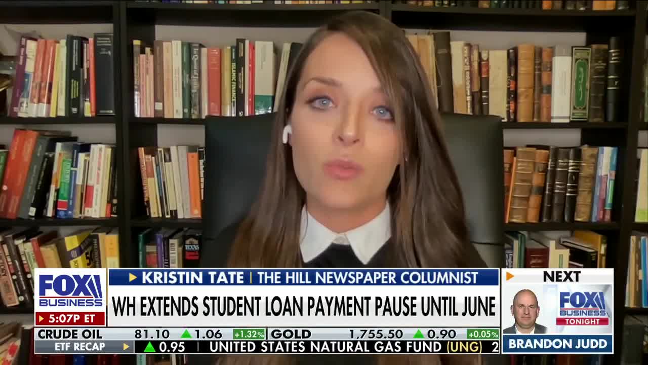 The Dems are hell bent on transferring money from taxpayers: Kristin Tate