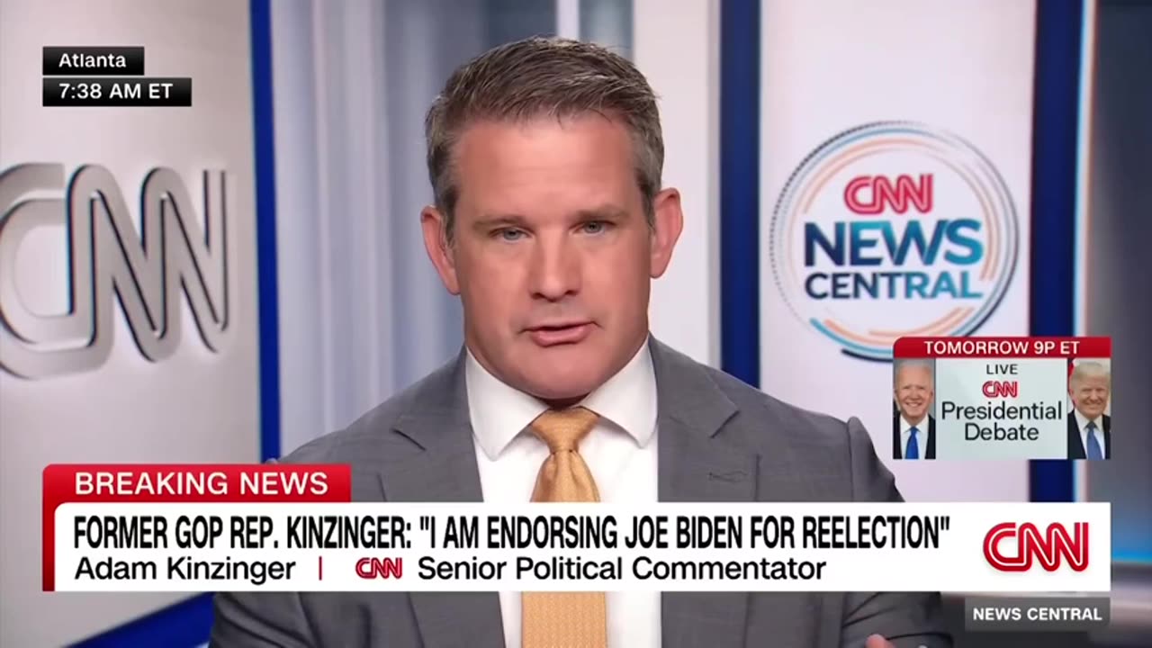 Adam Kinzinger Throws His Support Behind Biden In SAD CNN Interview