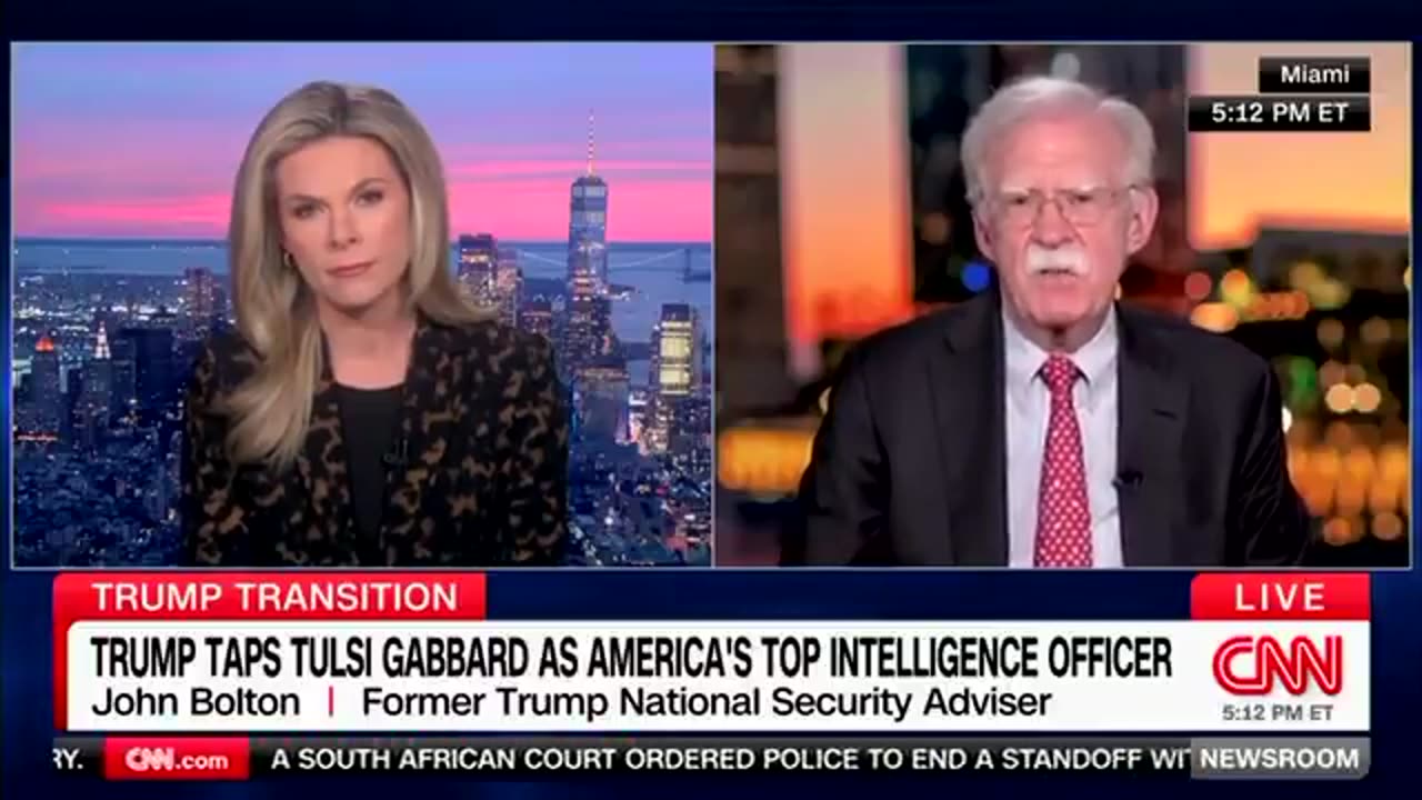 John Bolton says Tulsi Gabbard's "judgement is non-existent"